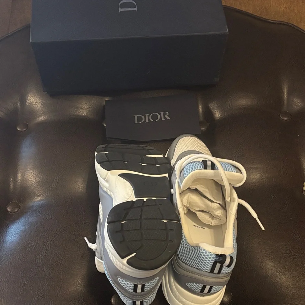 Dior Light Blue and White Sneakers Size  47 ALL OFFERS ACCEPTED US SIZE 14 - Picture 7 of 16